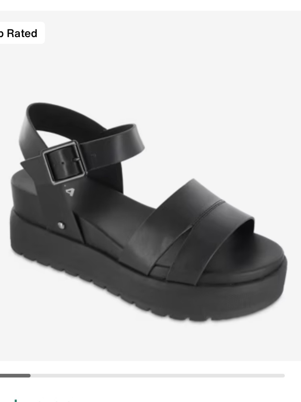 MIA Maya Platform Sandals Black